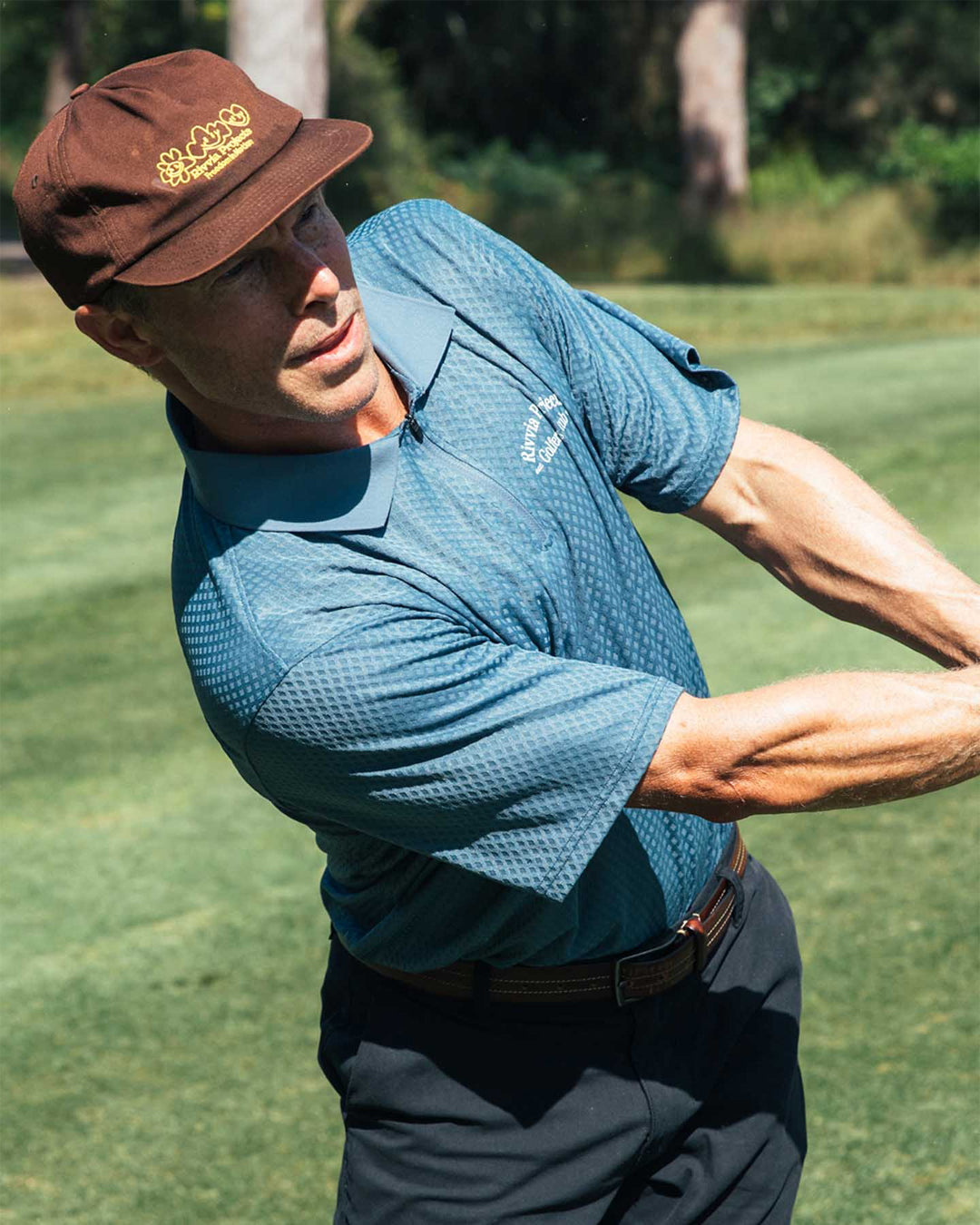 Camisa Rivvia Projects Golfers Club Polo Steel Gris