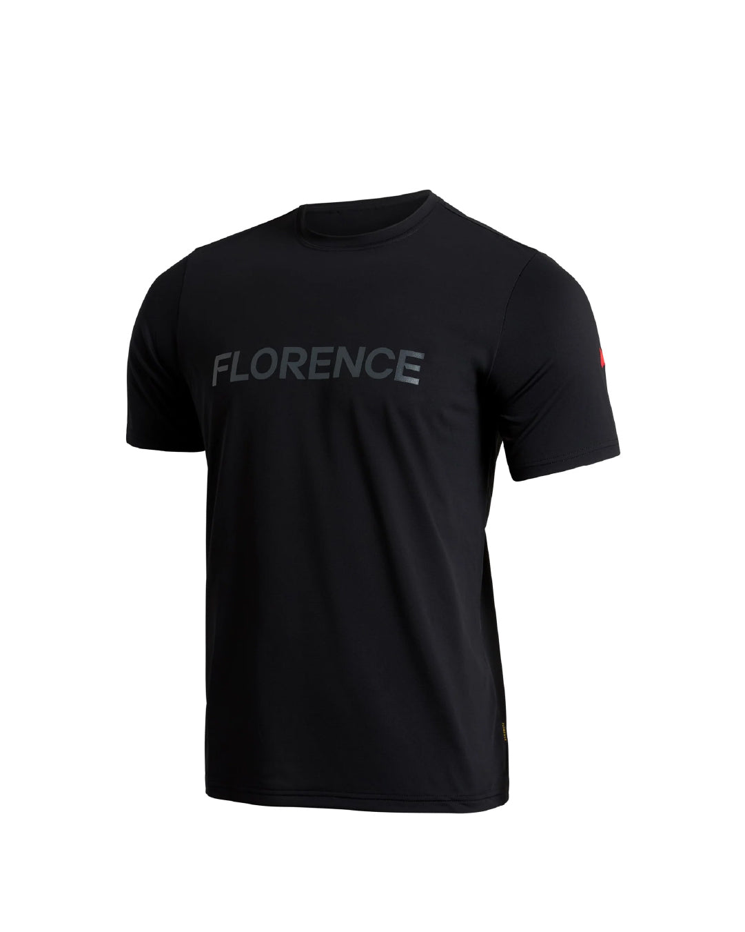 Polera Florence Airtex  Logo Short Sleeve Negra