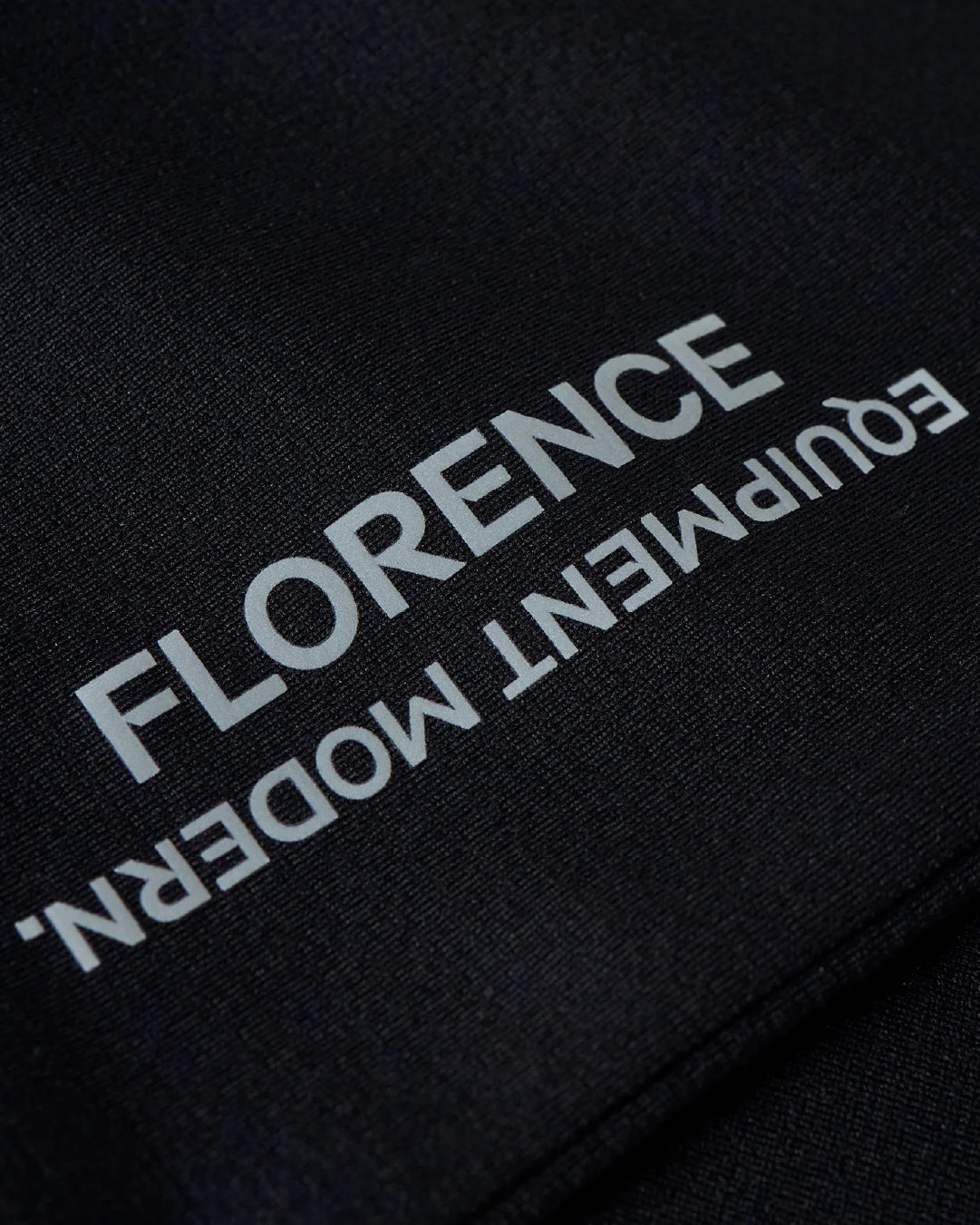 Polera Florence Airtex  Logo Short Sleeve Negra