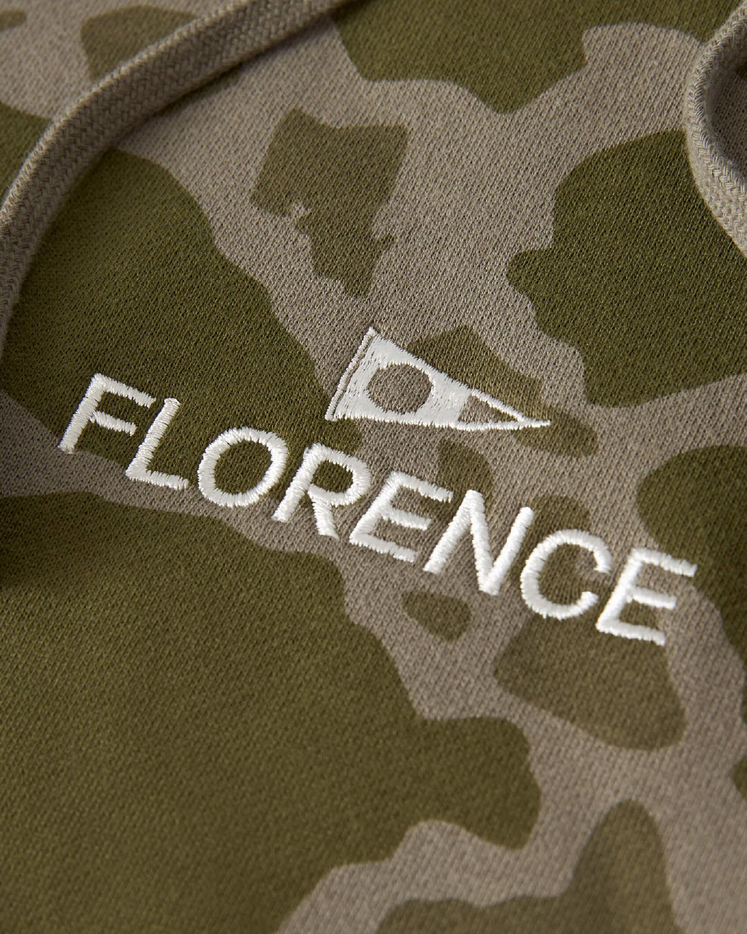 Hoodie Florence Embroidered Camo Verde Oliva