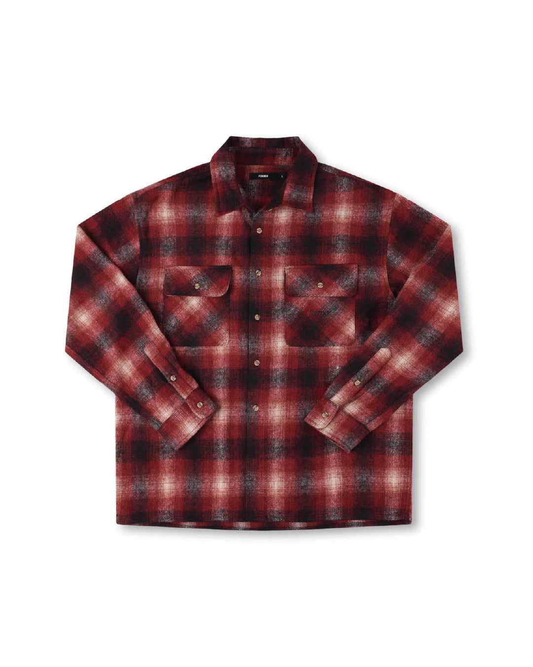 Camisa Former Manners Flannel LS Roja