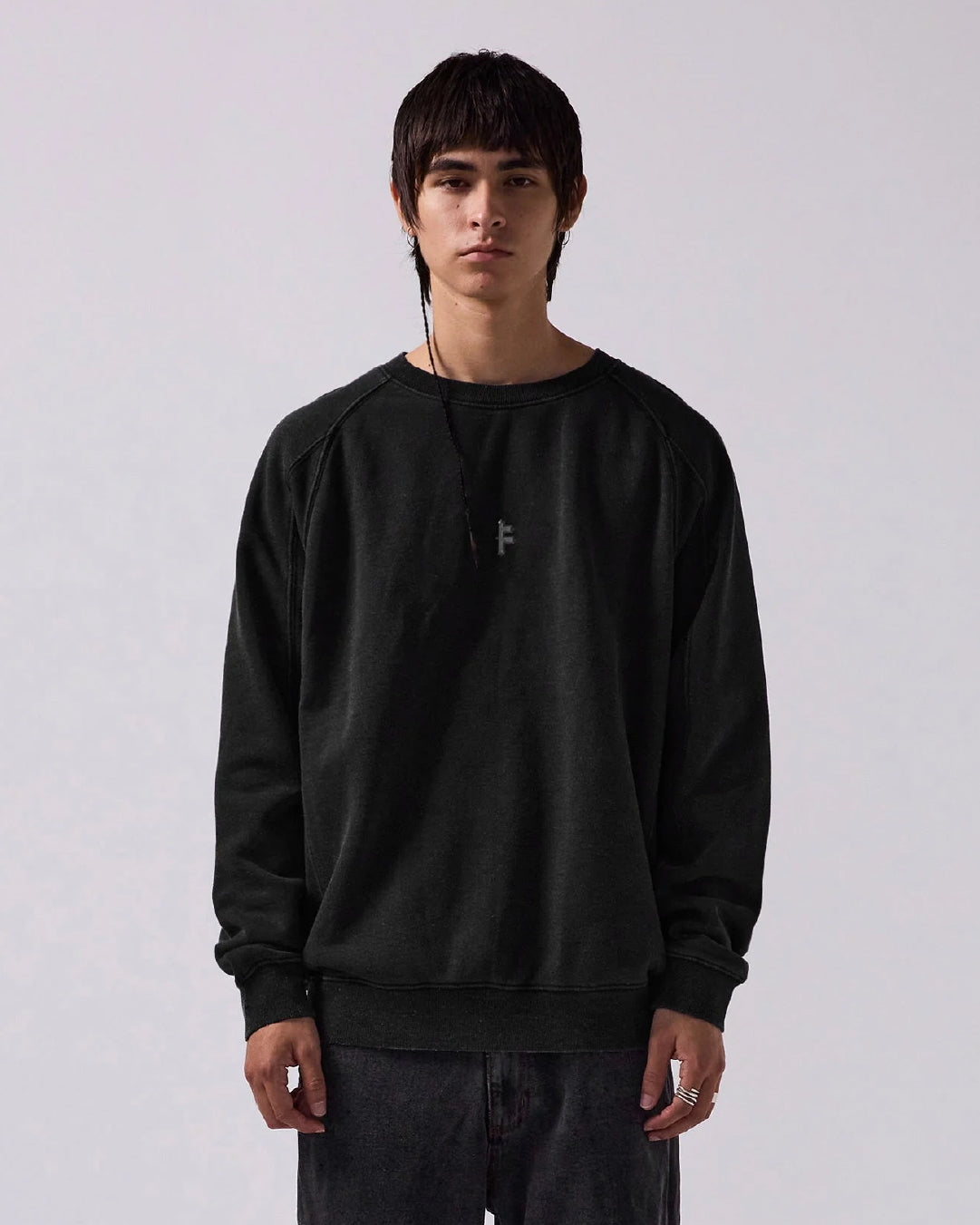 Polerón Metal F Crew Negro