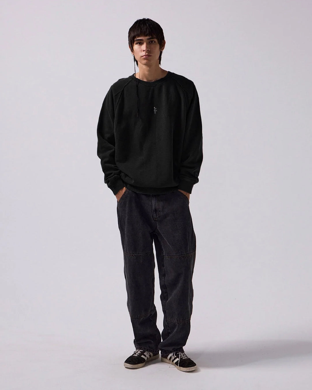 Polerón Metal F Crew Negro