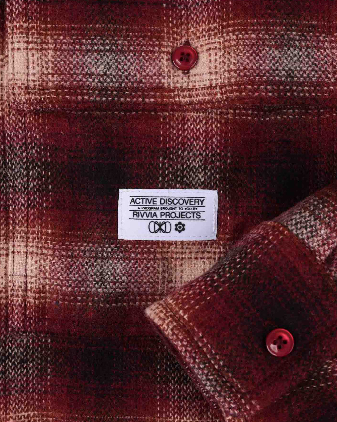 Camisa Rivvia Projects Off Track Check Rojo Lavado