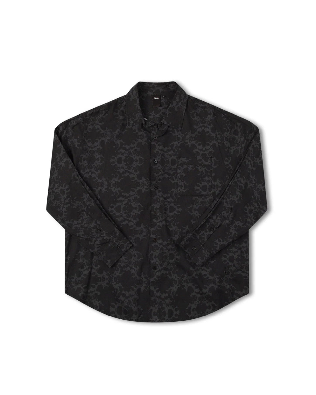 Camisa Vivian Ornate LS Negra